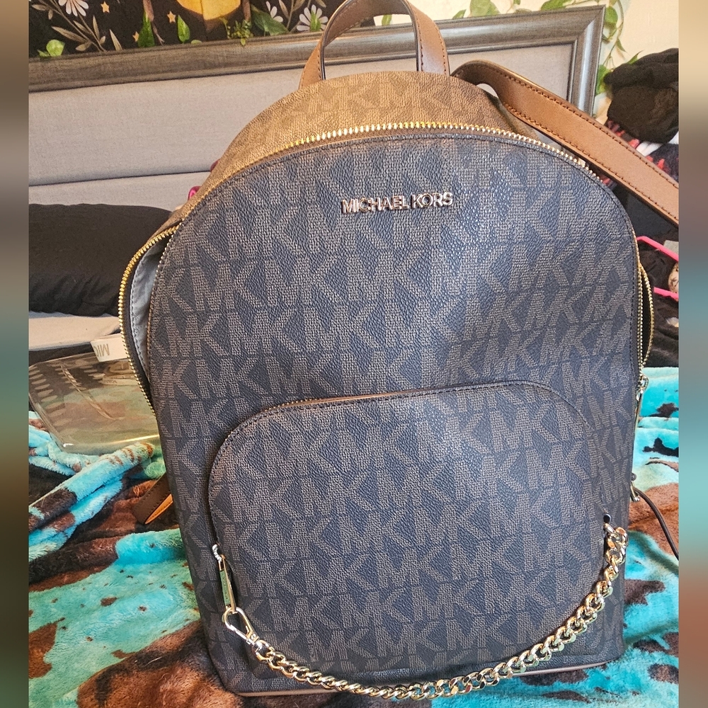 Michael Kors Brown Backpack